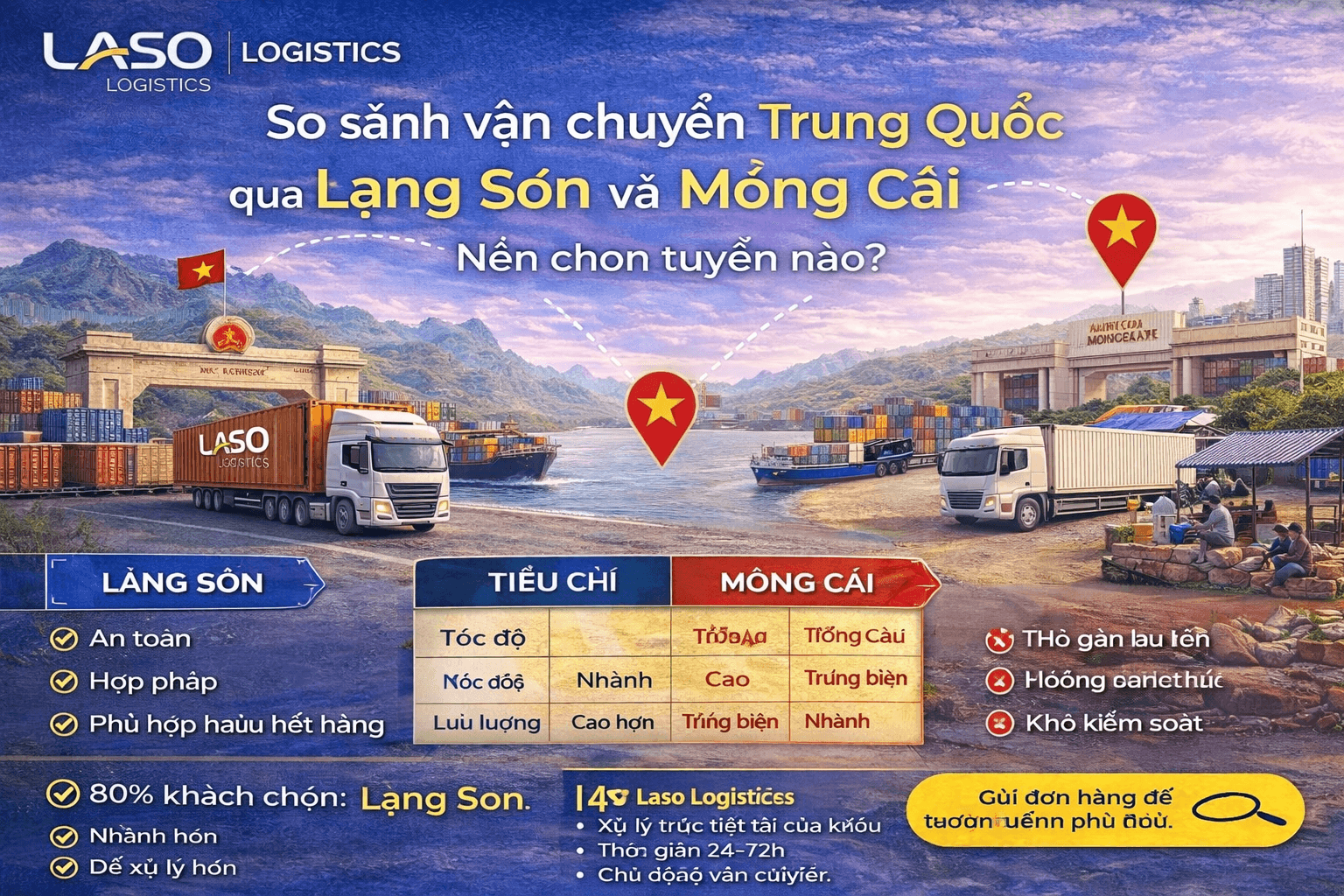 Comparison of Shipping from China via Lang Son and Mong Cai – Which Route to Choose?
