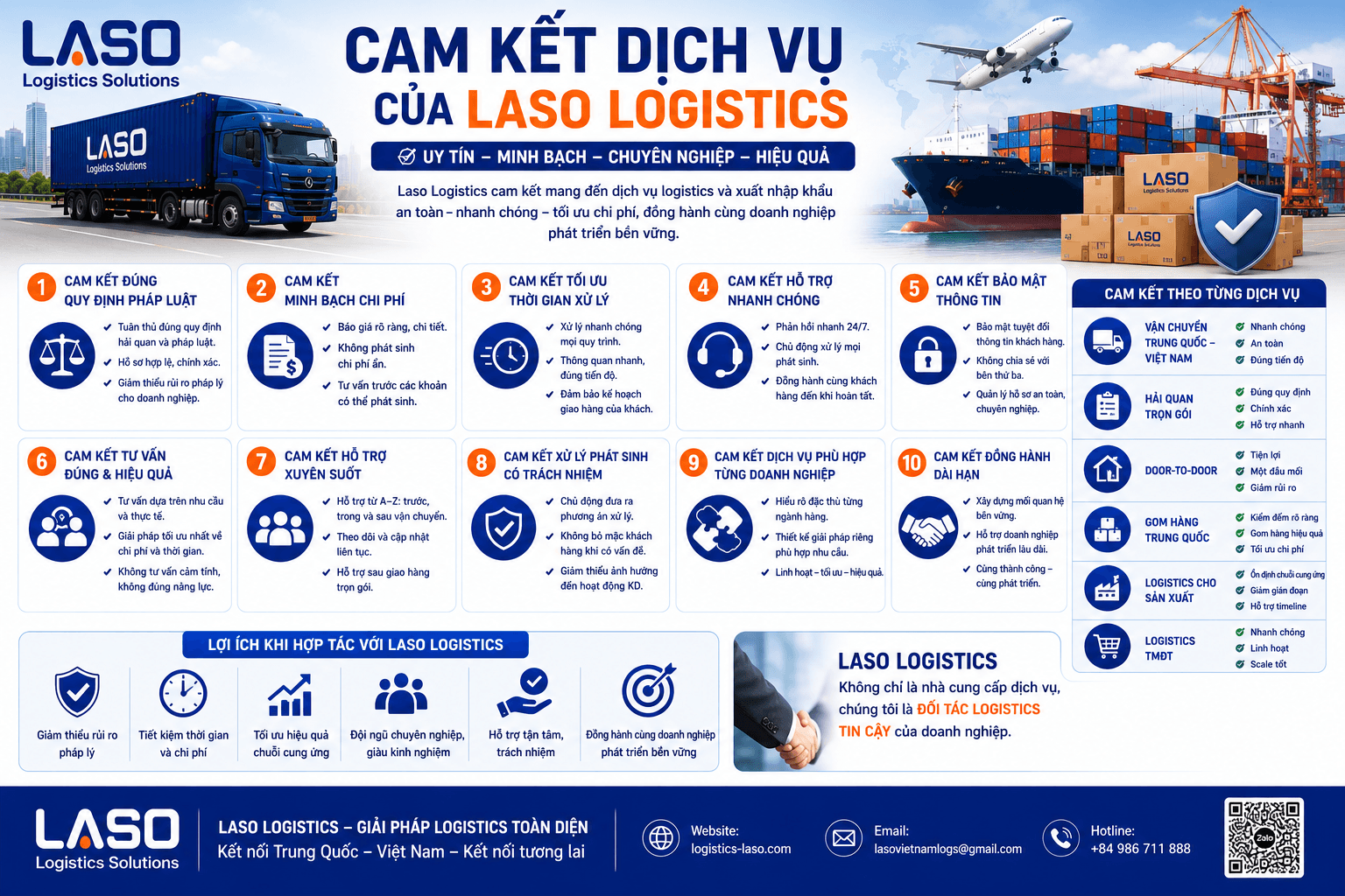 Service Commitments of Laso Logistics